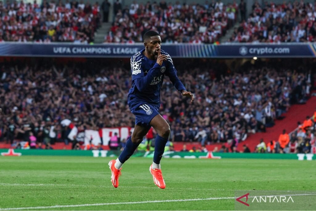 Gol cepat Ousmane Dembele antar PSG raih kemenangan di kandang Arsenal