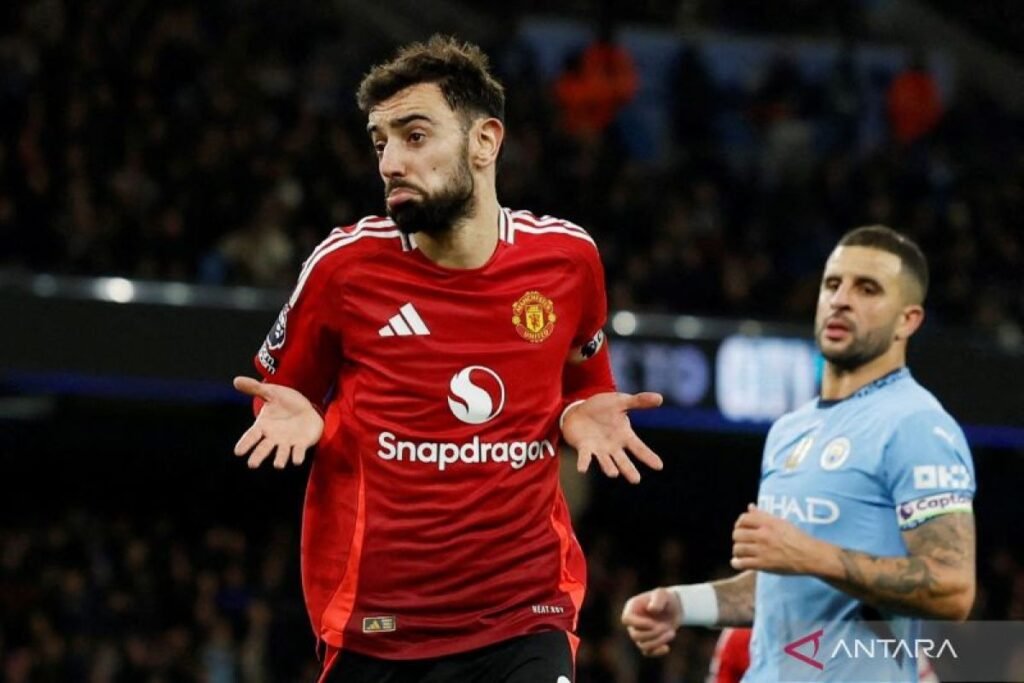 Ruben Amorim yakin Bruno Fernandes bertahan dalam area Manchester United