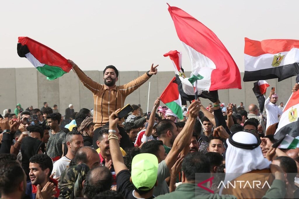 Mesir-Palestina penghargaan pembicaraan di Kairo bahas pertempuran Kawasan Kawasan Gaza