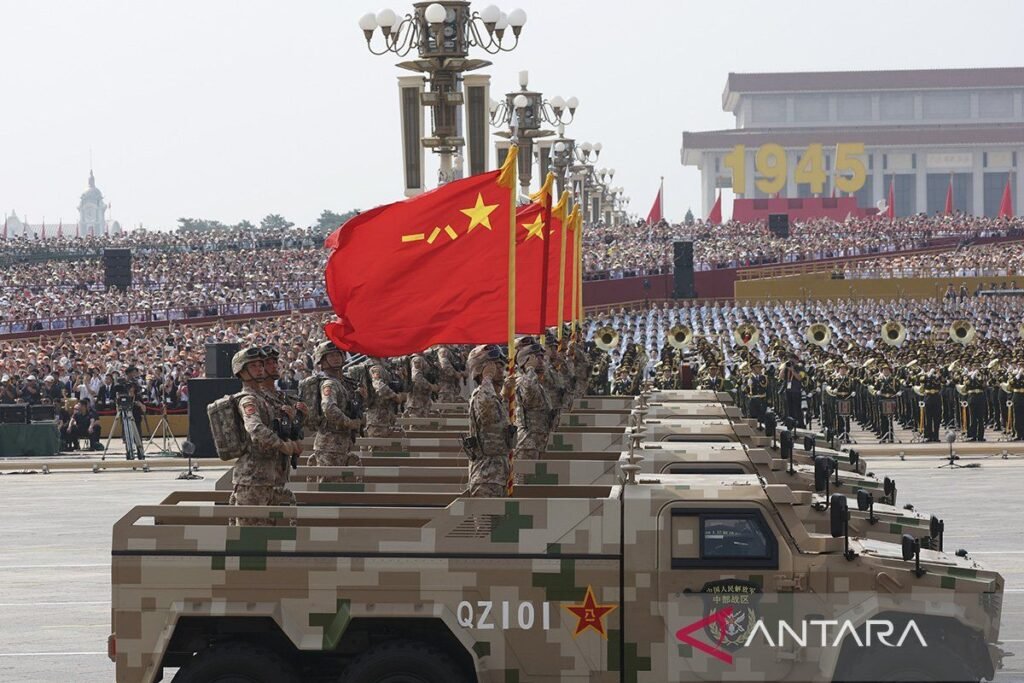 Daftar pemimpin dunia yang mana dimaksud meramaikan parade militer dalam pada Beijing