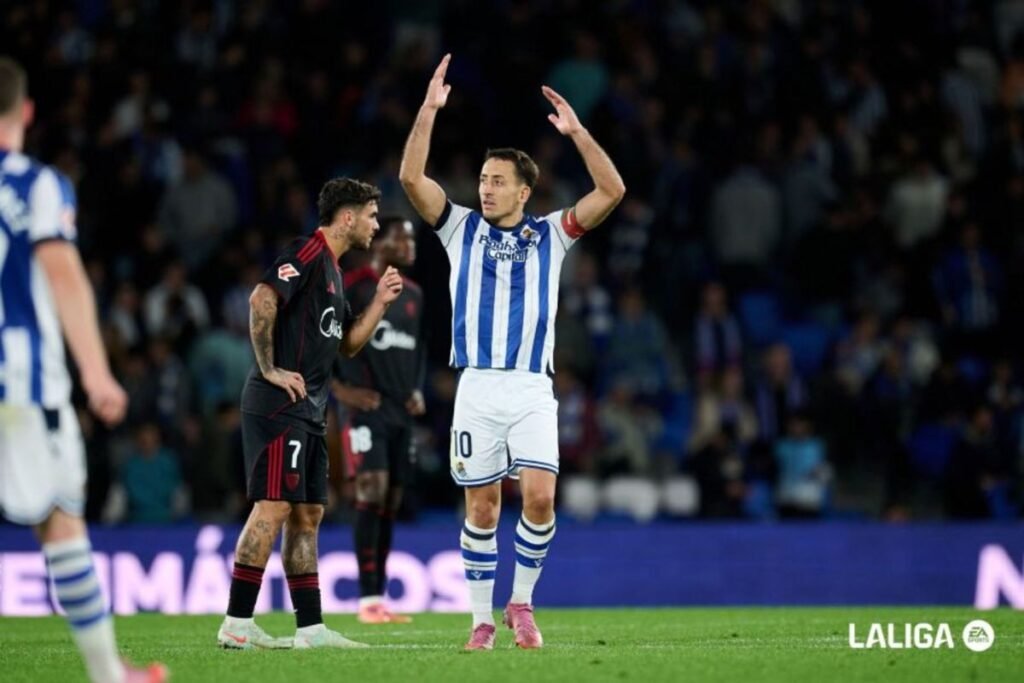 Sociedad pergi dari dari zona degradasi setelahnya kalahkan Sevilla