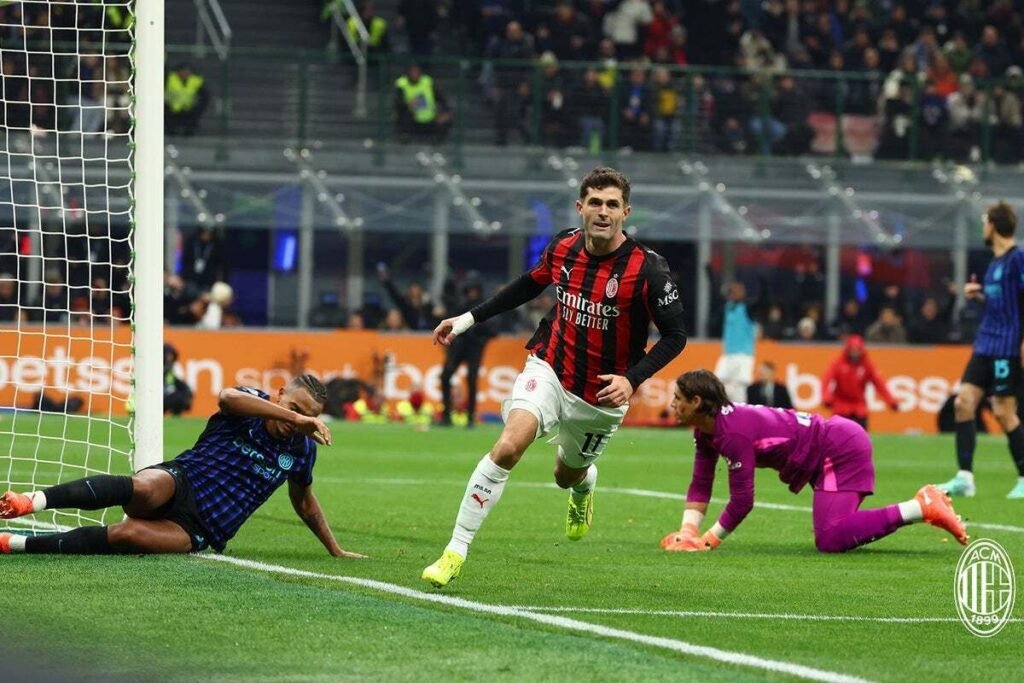 Christian Pulisic bawa AC Milan menang tipis satu gol tanpa balas menghadapi Inter Milan