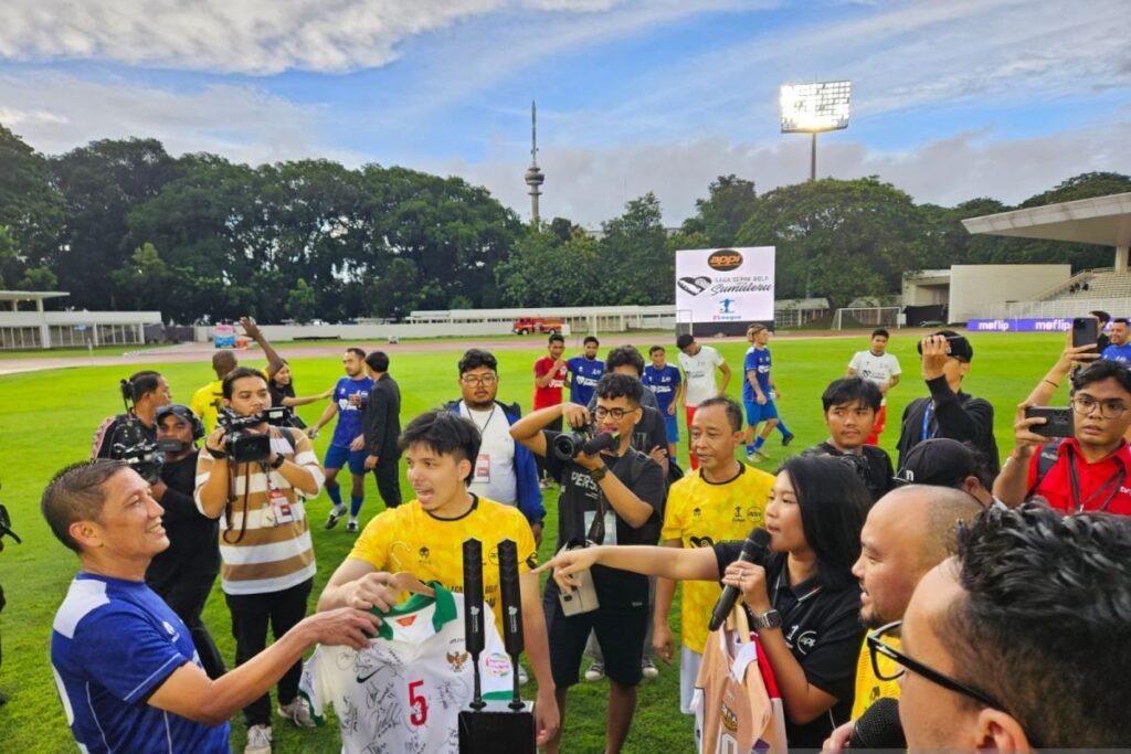 Laga sepak bola untuk Sumatera berhasil dapatkan Rp265 jt