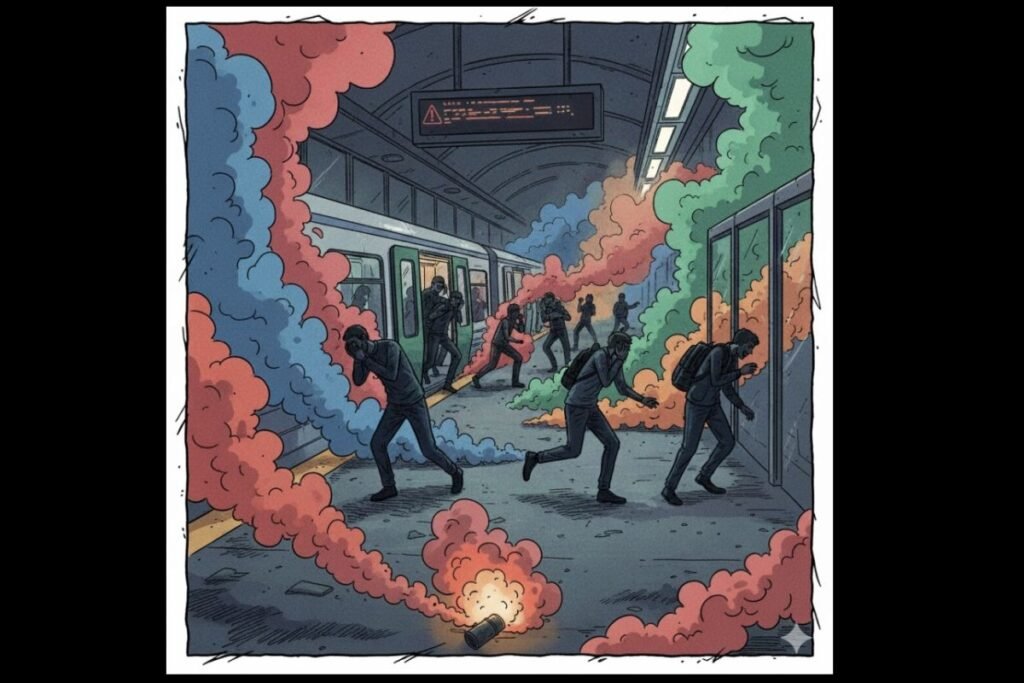 Serangan granat asap di dalam di Taipei: Satu tewas, pelaku bunuh diri