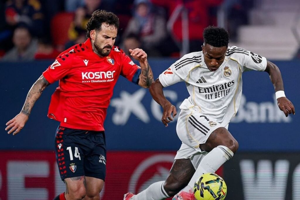 Real Madrid terpeleset ke domicile Osasuna, kalah 1-2